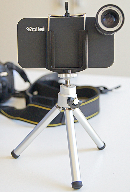 Mini Treppiede Uluz Con Morsetto Regolabile Per Smartphone (iPhone, Samsung, Huawei, Xiaomi, Ecc.)