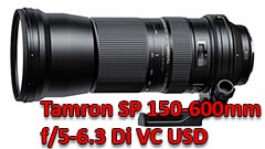 Tamron SP 150-600mm f/5-6.3 Di VC USD