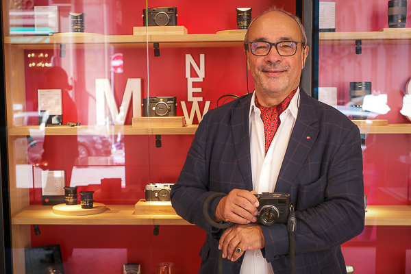 Dr. Andreas Kaufmann a Milano in occasione del rinnovo del Leica Store