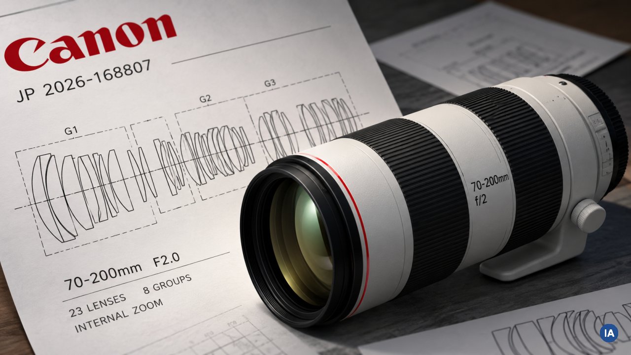 Canon, un brevetto descrive un 70-200mm f/2 con 23 lenti in 8 gruppi