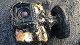 GoPro ingoiata dalla lava sopravvive e continua a filmare: ecco il video dell'impresa