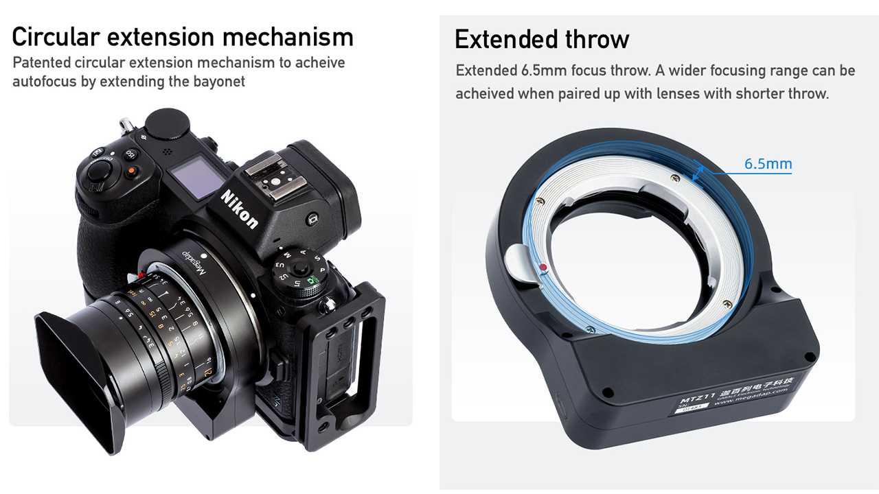 Megadap MTZ11, l'adattatore che rende autofocus le vecchie ottiche manuali arriva in Italia con Nital