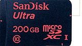MicroSD Sandisk 200GB: più economica del previsto