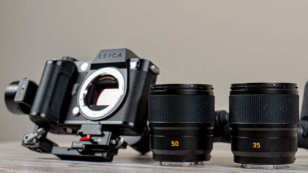 Leica Summicron-SL 35 F/2 ASPH e Summicron-SL 50 f/2 ASPH obiettivi focale fissa luminosi con DJI RS 3 Mini