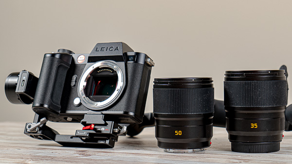 Leica Summicron-SL 35 F/2 ASPH e Summicron-SL 50 f/2 ASPH obiettivi focale fissa luminosi con DJI RS 3 Mini e Leica SL2-S