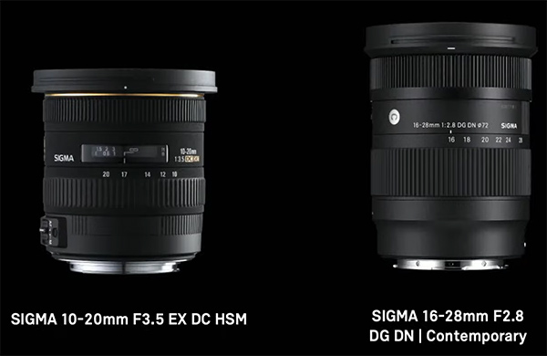Sigma 16-28mm F2.8 DG DN Contemporary vs. Sigma 10-20mm F3.5 EX DC HSM