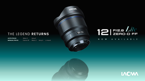 Laowa presenta il nuovo 12mm f/2.8 Lite Zero-D FF, un'evoluzione moderna del suo storico grandangolo rettilineo. Il nuovo modello  stato progettato specificamente per le fotocamere mirrorless Full Frame e coniuga design compatto, autofocus 